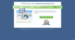 Desktop Screenshot of oneness-muenchen.de