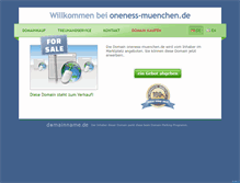 Tablet Screenshot of oneness-muenchen.de